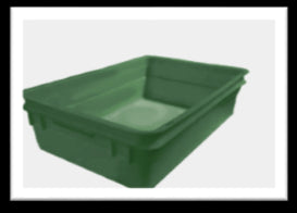 GATTO Storage Container with Lid - Green (Dough Box)